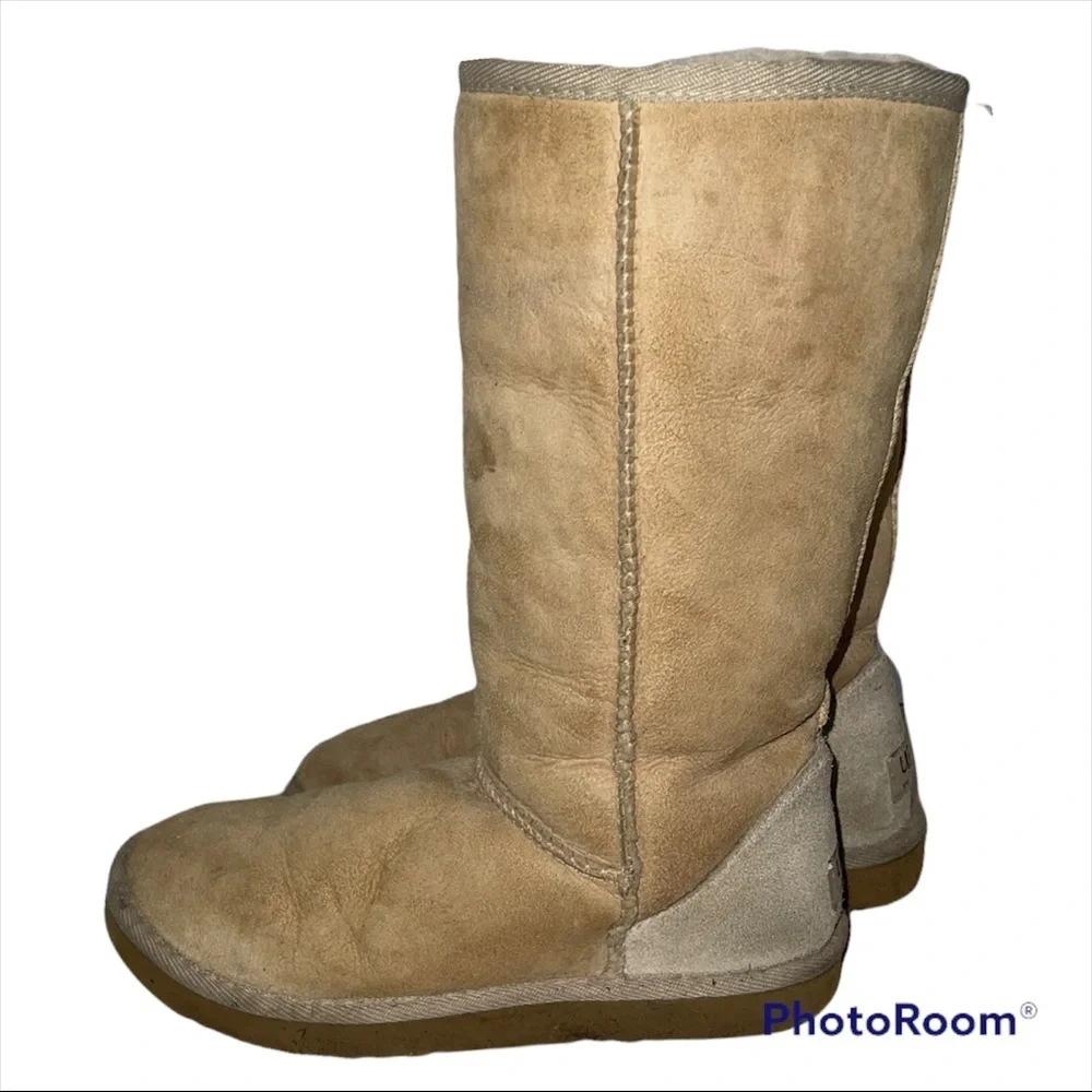 Ugg’s Classic Tall Boots Beige - Picture 2 of 6